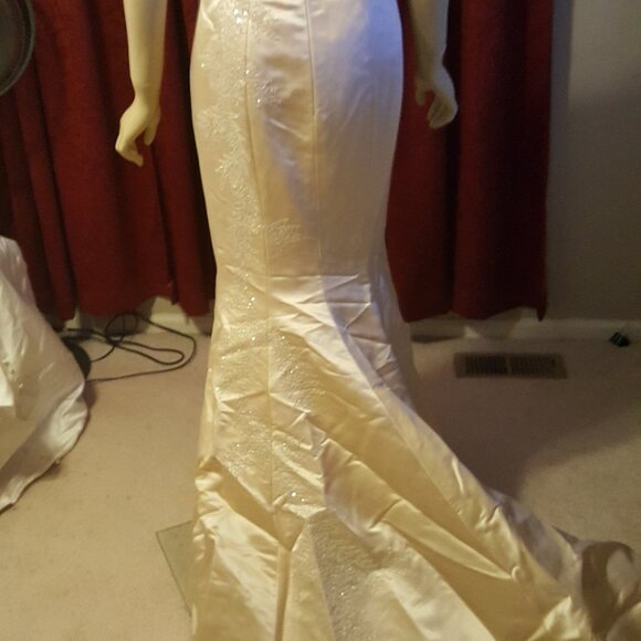 Nwt Womens SPECIAL OCCASION Wedding Dress Strapless Size XS-S - Picture 4 of 14